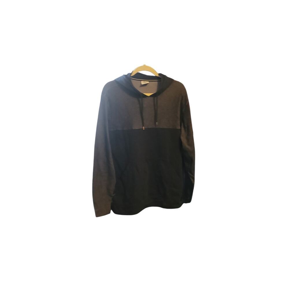 Hurley Hoodie Mens XL Black/Gray Long Sleeve Nike Dri-Fit Pullover Striped